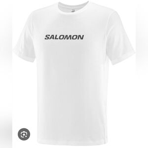 Salomon Cream Short Sleeve Logo Tee